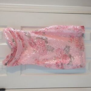 Windsor Pink Floral Sequin Dress